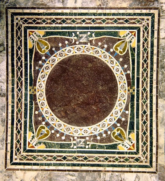 Wzór w opus sectile (mozaika) autorstwa Byzantine School