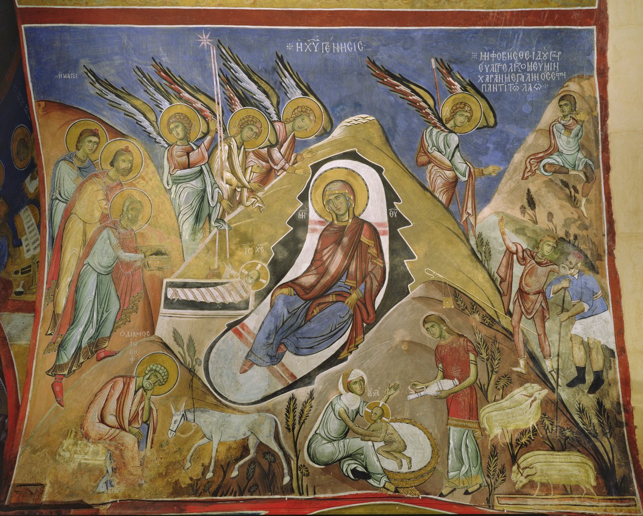Pokłon Trzech Króli autorstwa Byzantine School