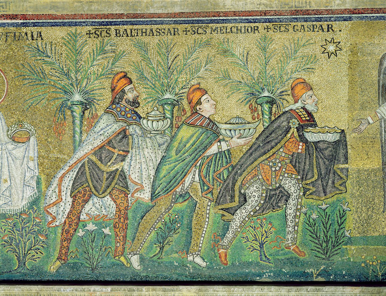 Procesja Trzech Króli (mozaika) autorstwa Byzantine School