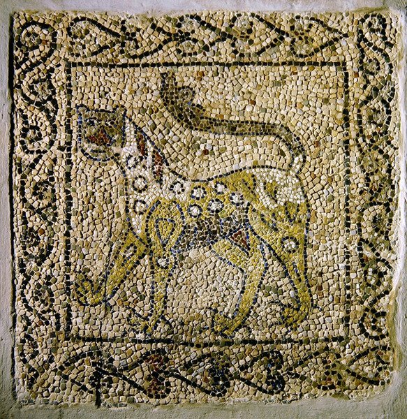 Pantera cętkowana, 1213 (mozaika) autorstwa Byzantine