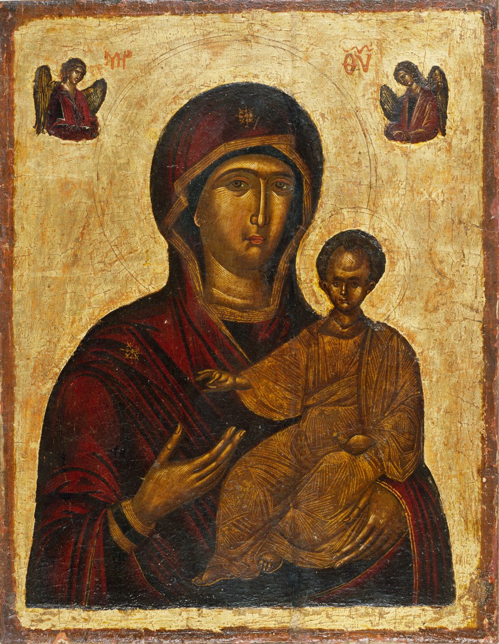 Dziewica Hodegetria, 1500s. autorstwa Byzantine icon.