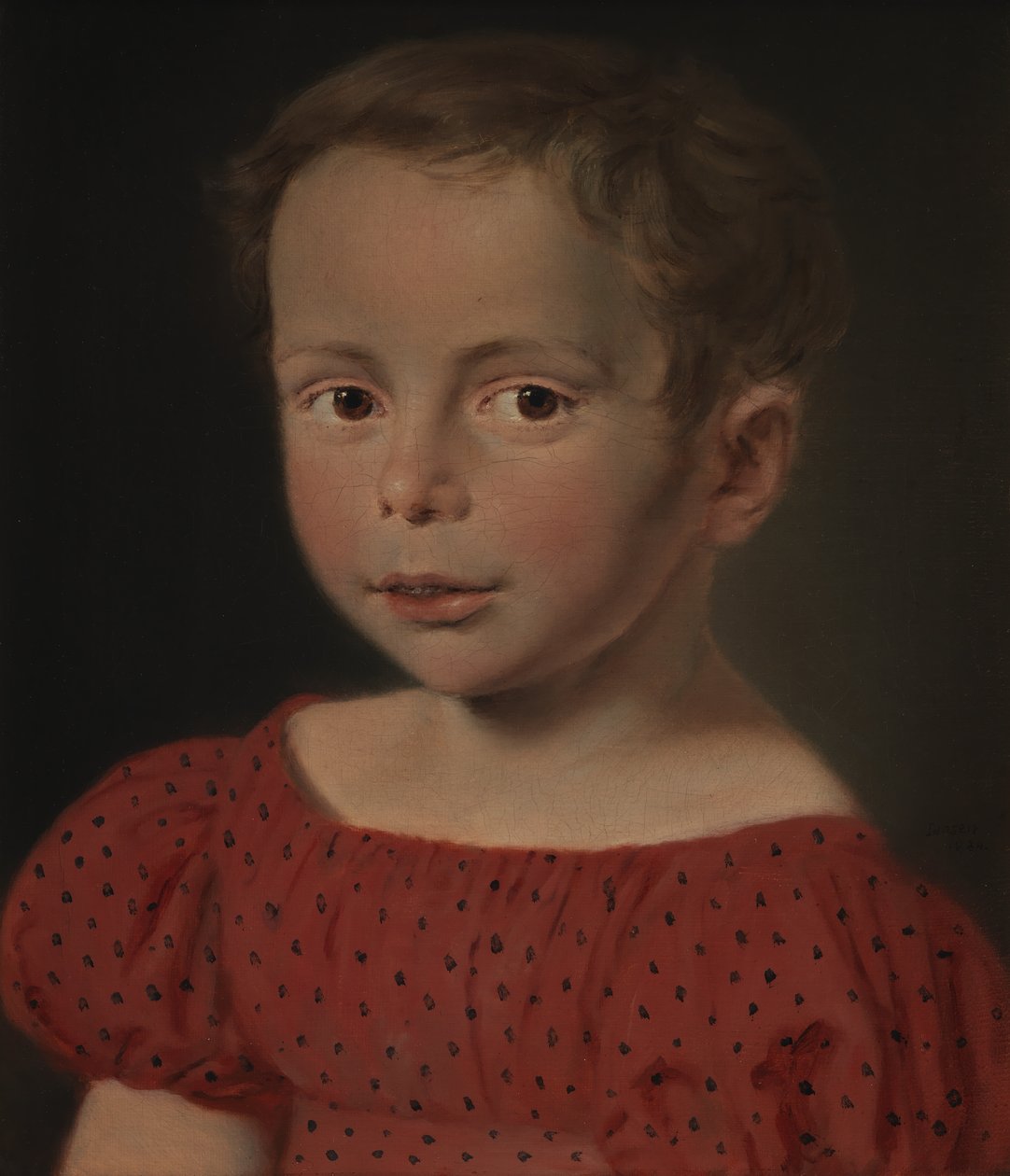 Portret dziecka autorstwa C.A. Jensen