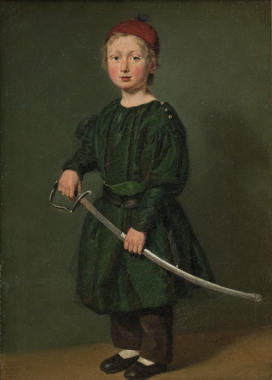 Jeden z Synów Artysty autorstwa C.A. Jensen