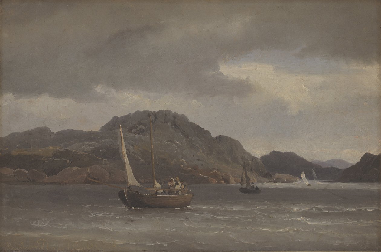 Szkiery w Marstrand. Szwecja autorstwa C.F. Sørensen