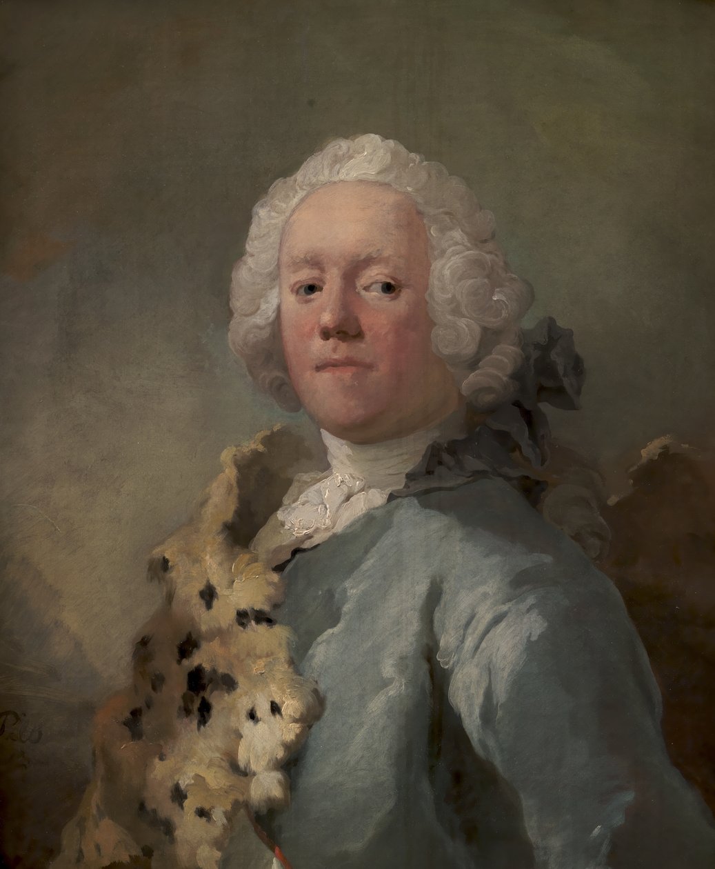 Portret hrabiego Jørgena Scheel autorstwa C.G. Pilo
