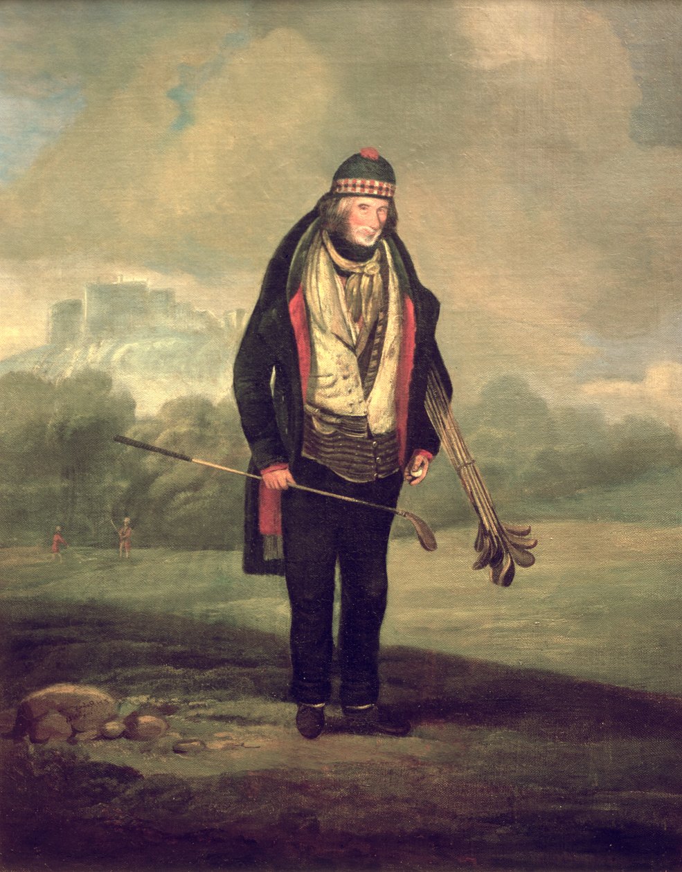 Caddy Willie w Bruntsfield, Edynburg, 1824 autorstwa C.H Robertson