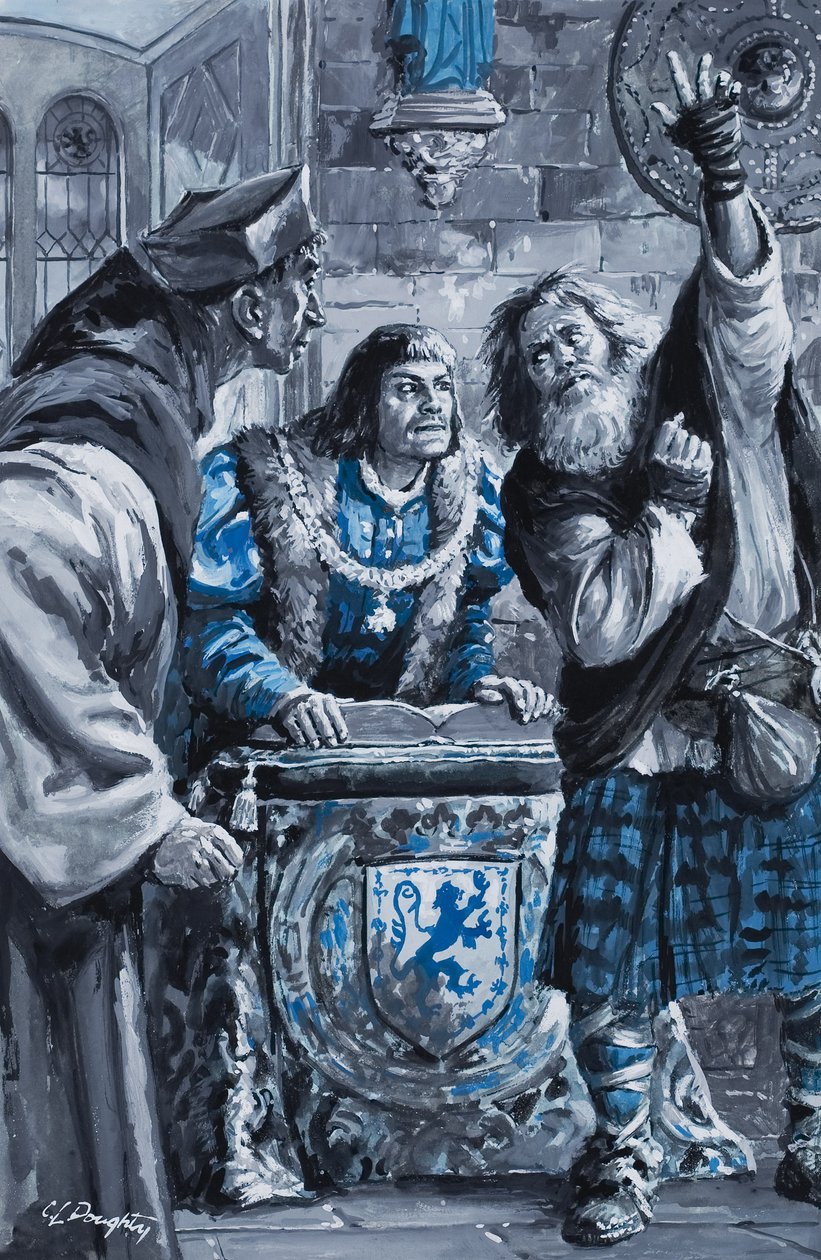 Król Henryk VII (gwasz na papierze) autorstwa C.L. Doughty