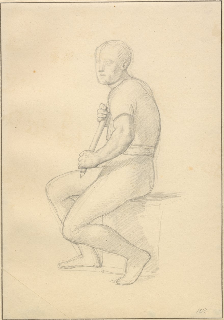 Śmierć Baldera - studium dla Thora. autorstwa Christoffer Wilhelm Eckersberg
