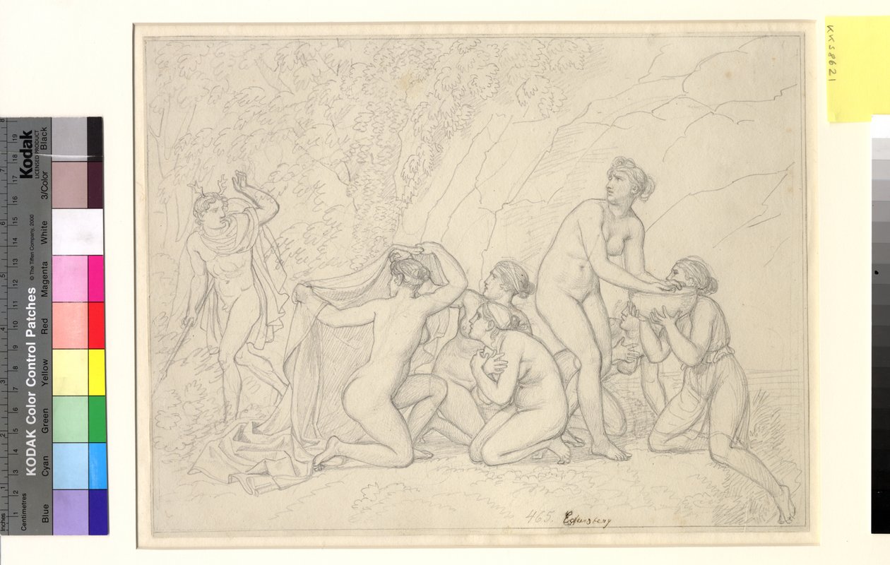 Diana i Akteon. autorstwa Christoffer Wilhelm Eckersberg