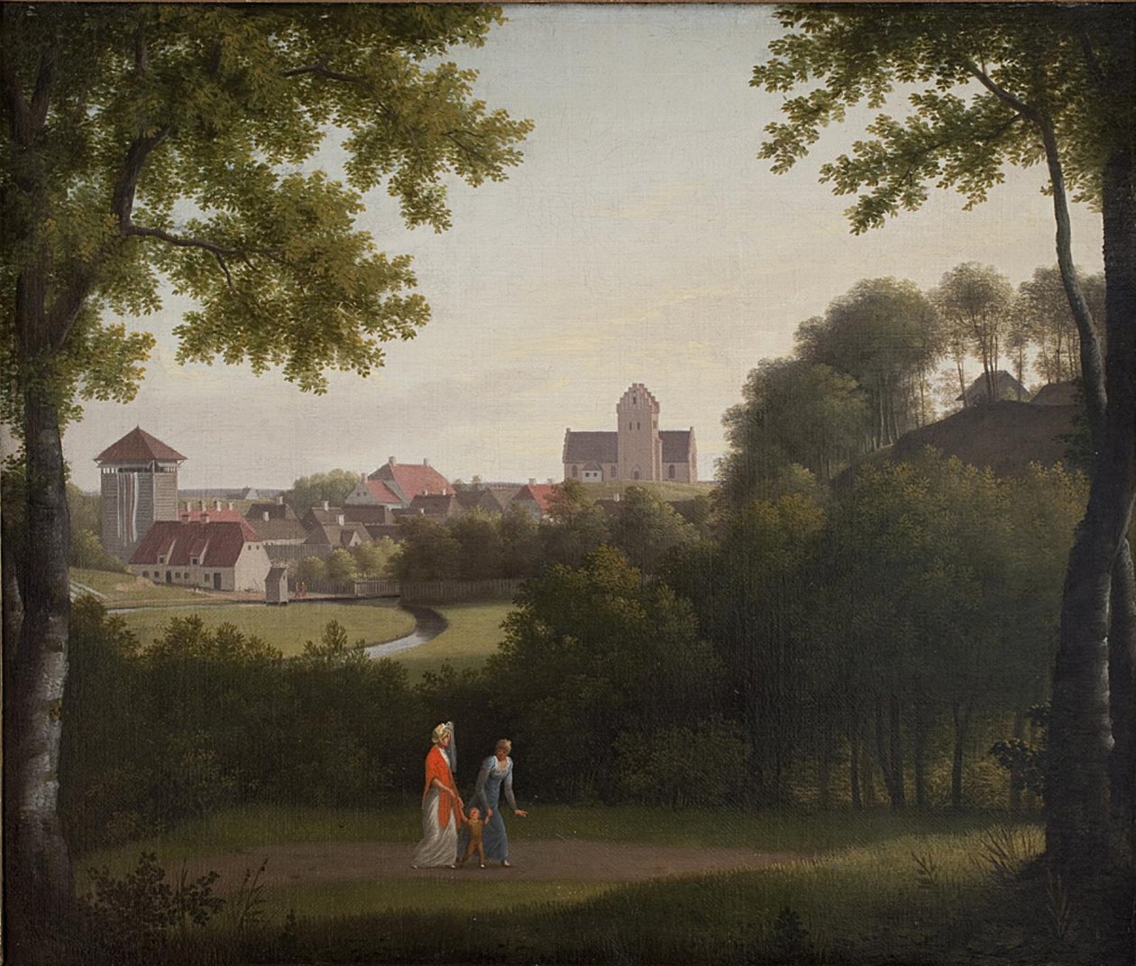 Widok w kierunku Lyngby autorstwa Christoffer Wilhelm Eckersberg