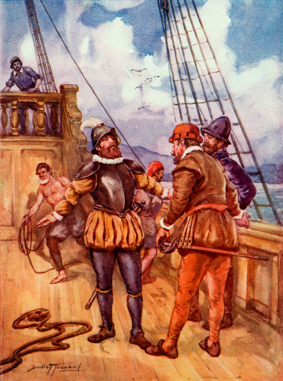 Ferdynand Magellan (druk) autorstwa C. Dudley (after) Tennant