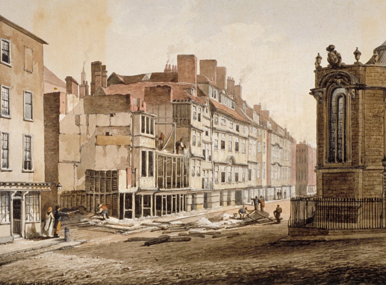 Strand, Westminster, Londyn, 1810 autorstwa C John M Whichelo