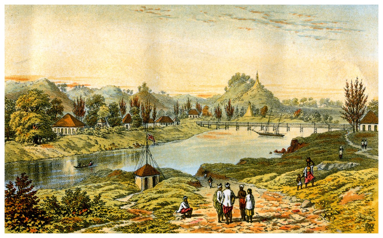Sandoway, Arakan, Birma, XIX wiek. autorstwa C Kegan Paul