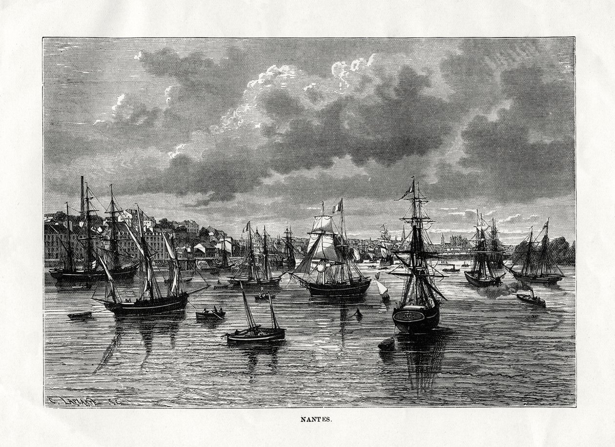 Nantes, Francja, 1879 autorstwa C. Laplante