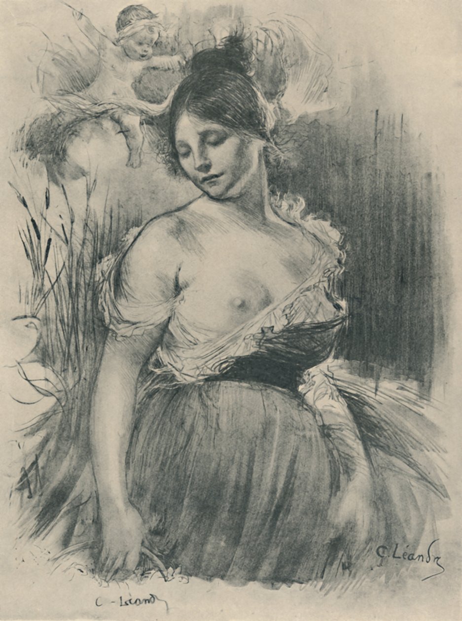 „Norman rolnik”, 1919 autorstwa C Leandre