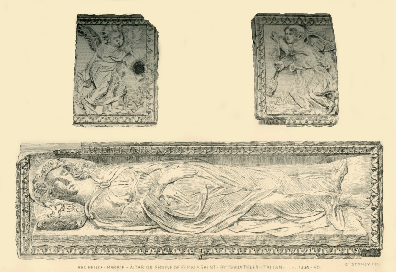 Sarkofag Santa Giustina, c1476, 1881. autorstwa C Stoney