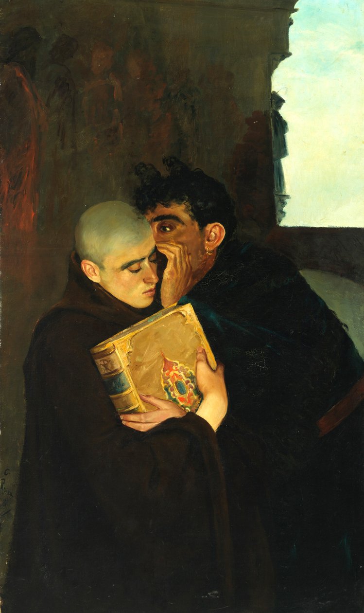 Pająk w klasztorze, 1881. autorstwa Calcedonio Reina