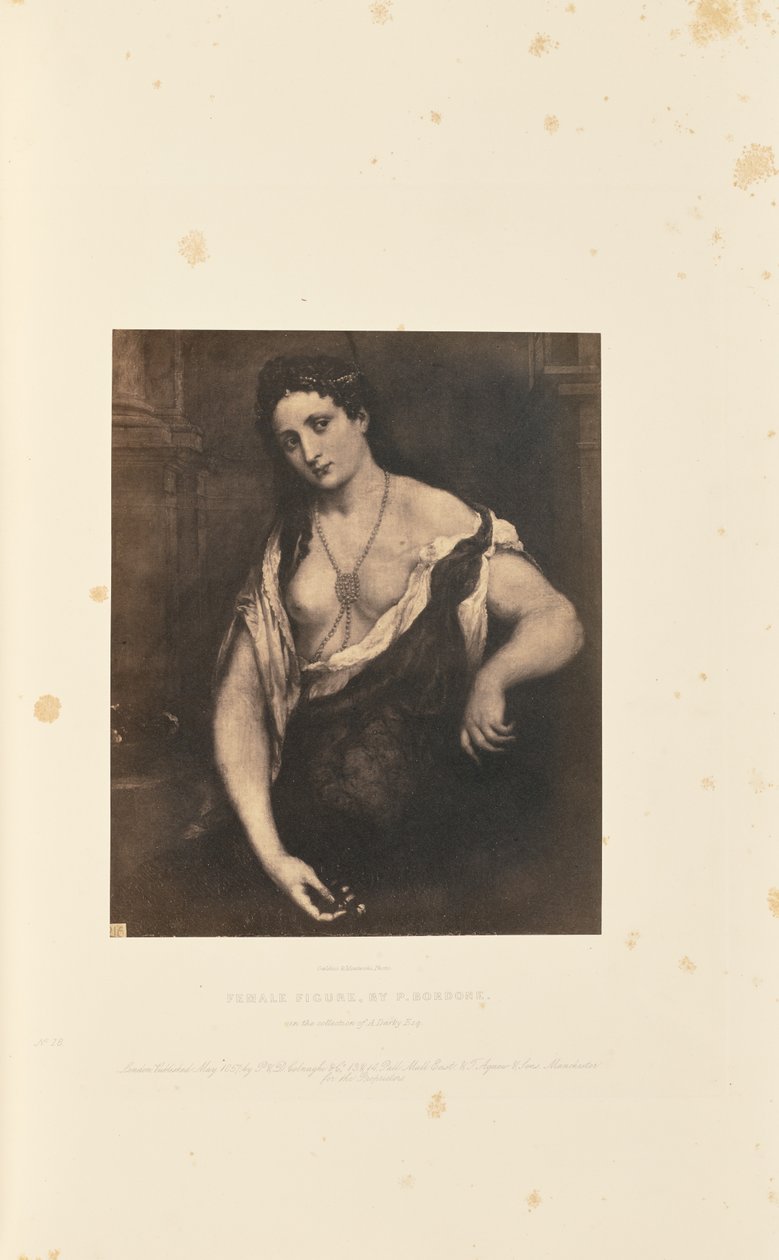 Postać kobieca, autor: P. Bordone autorstwa Caldesi and Montecchi
