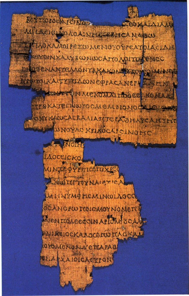 Kallimach, Coma Berenices, papirus autorstwa Callimachus