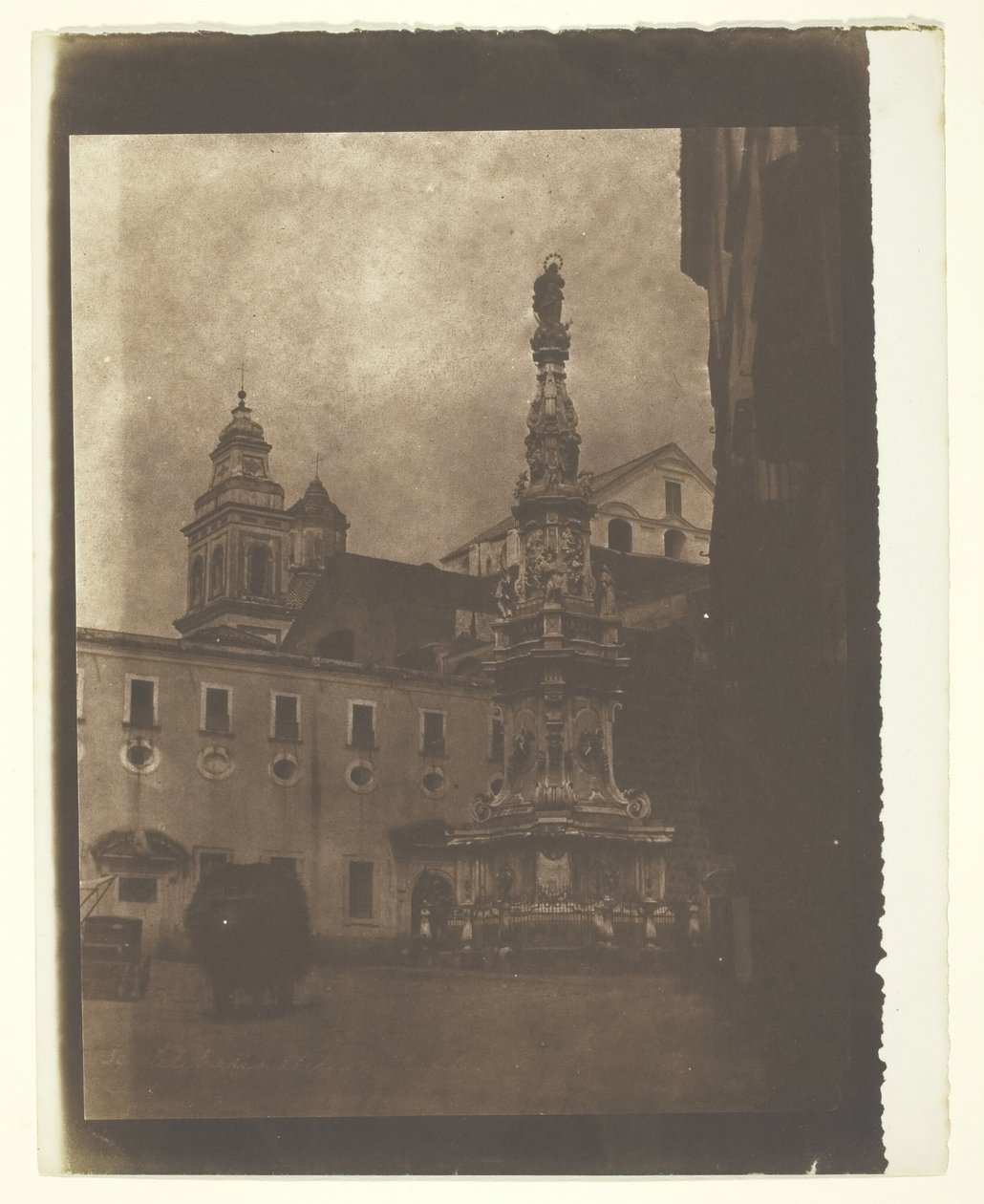 Celebrowany obelisk, Neapol, 1846. autorstwa Calvert Jones