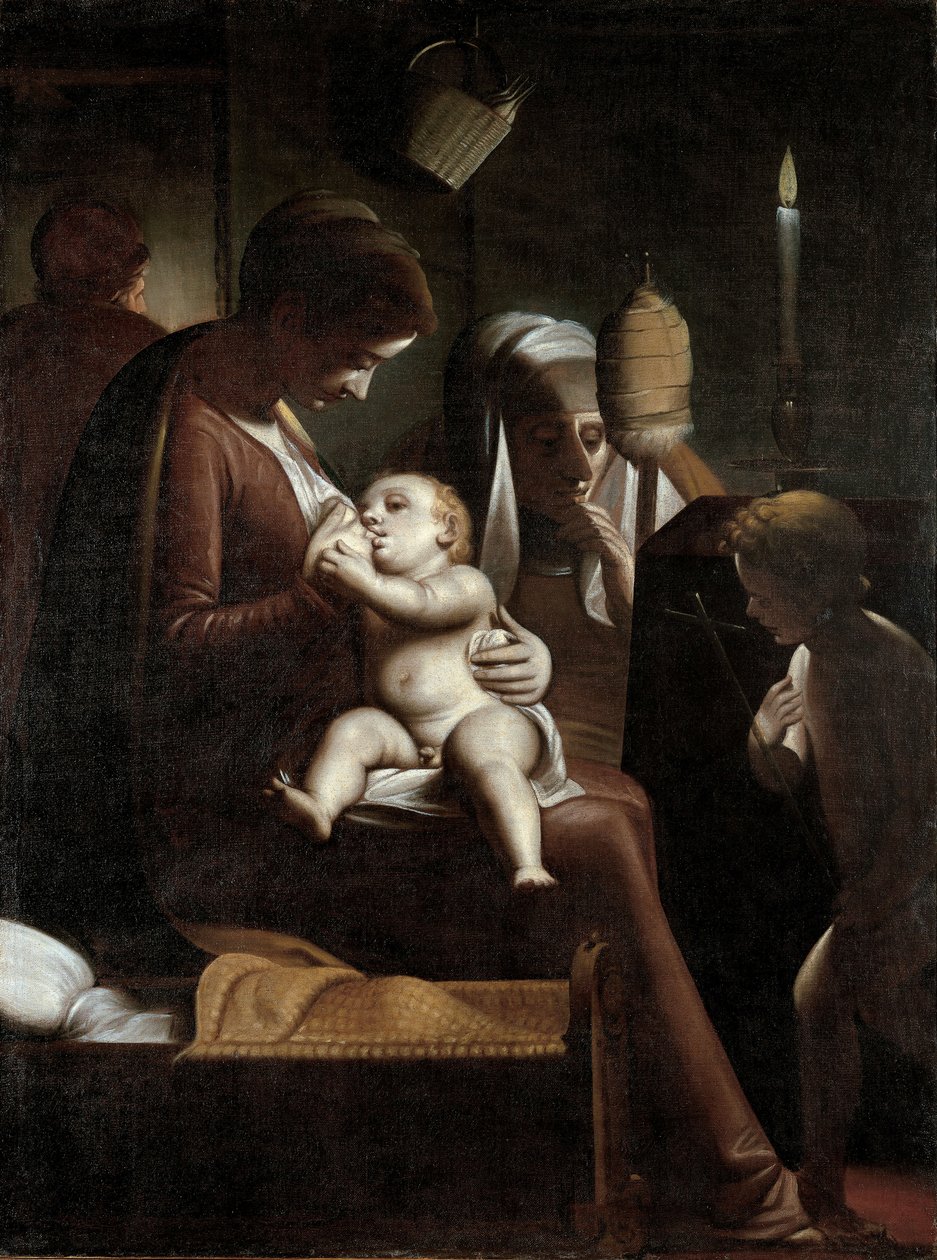 Madonna ze świecy, 1570-1575 autorstwa Cambiaso