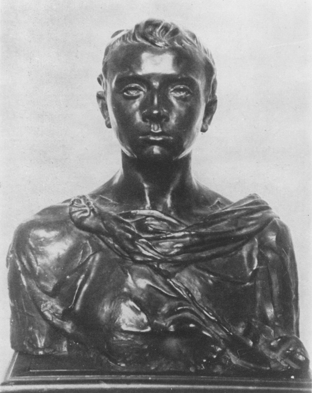 Popiersie Paula Claudela w wieku młodzieńczym (brąz) autorstwa Camille Claudel
