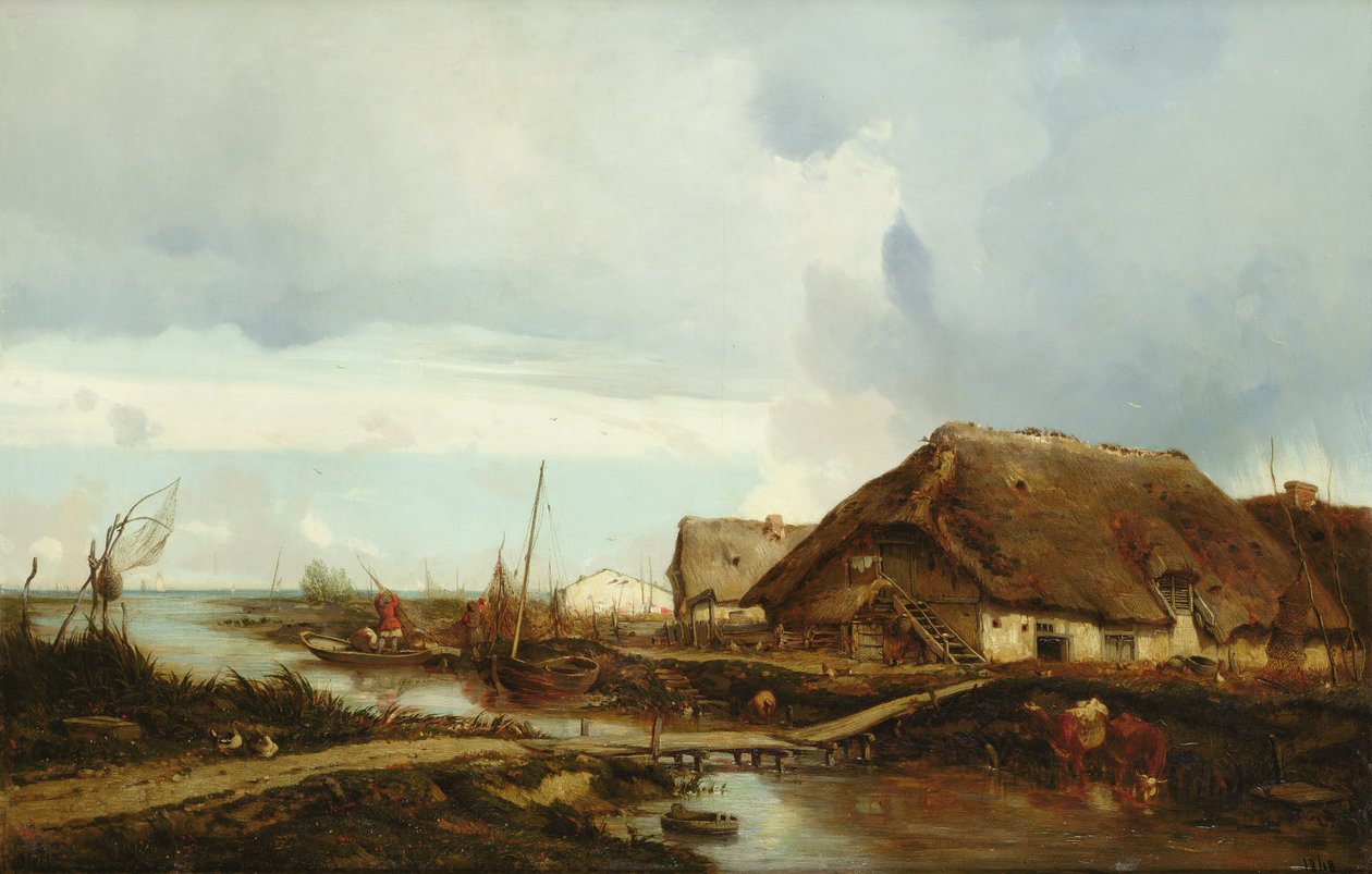 Brzeg Normandii, 1848 autorstwa Camille Flers