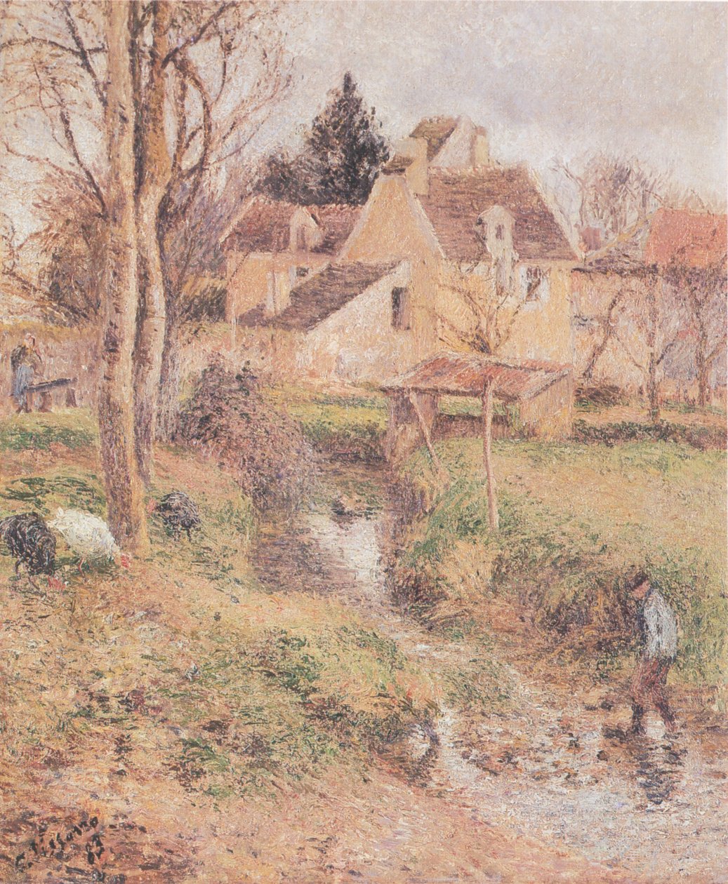 Ruisseau w Osny autorstwa Camille Jacob Pissarro