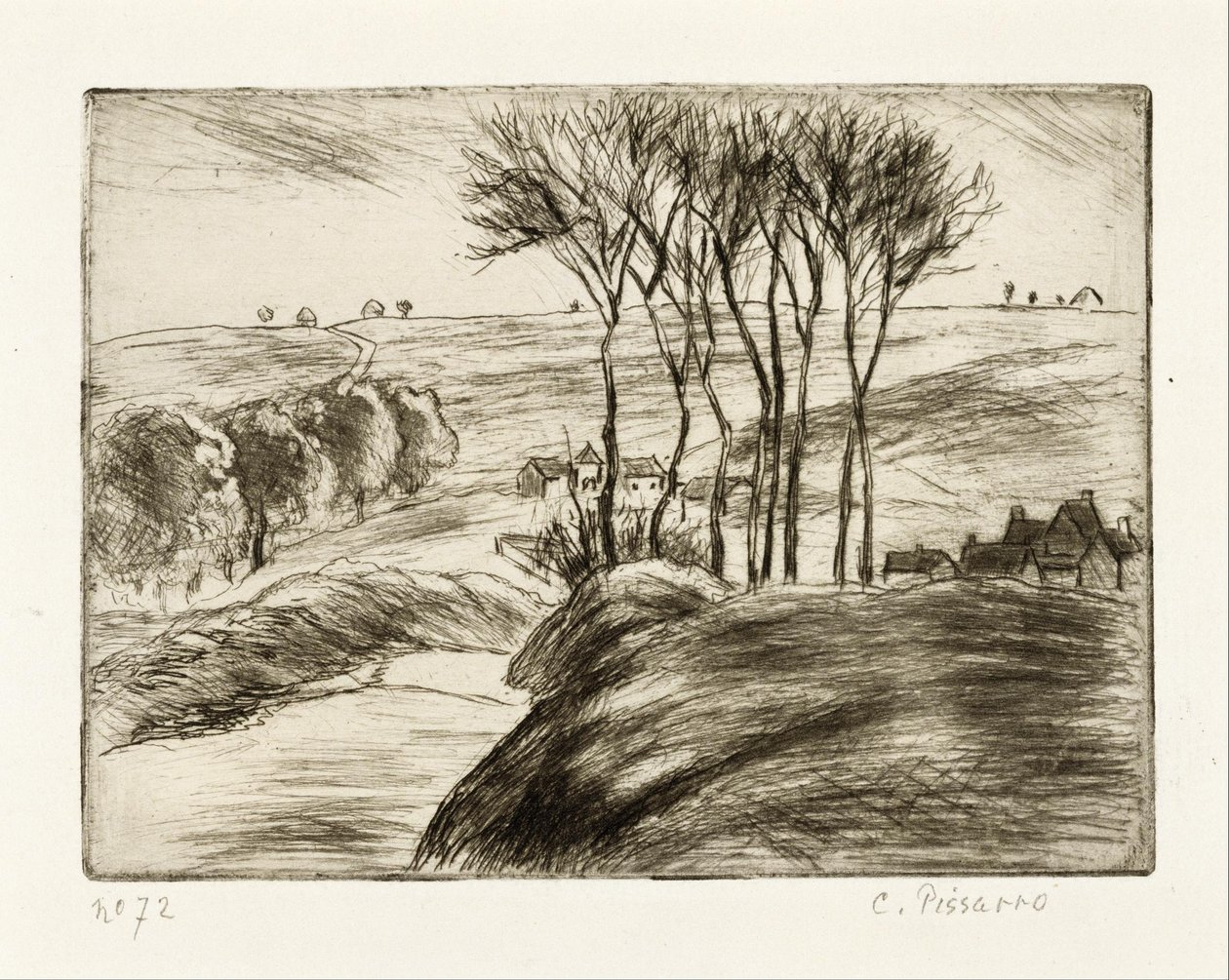Krajobraz w Osny autorstwa Camille Jacob Pissarro