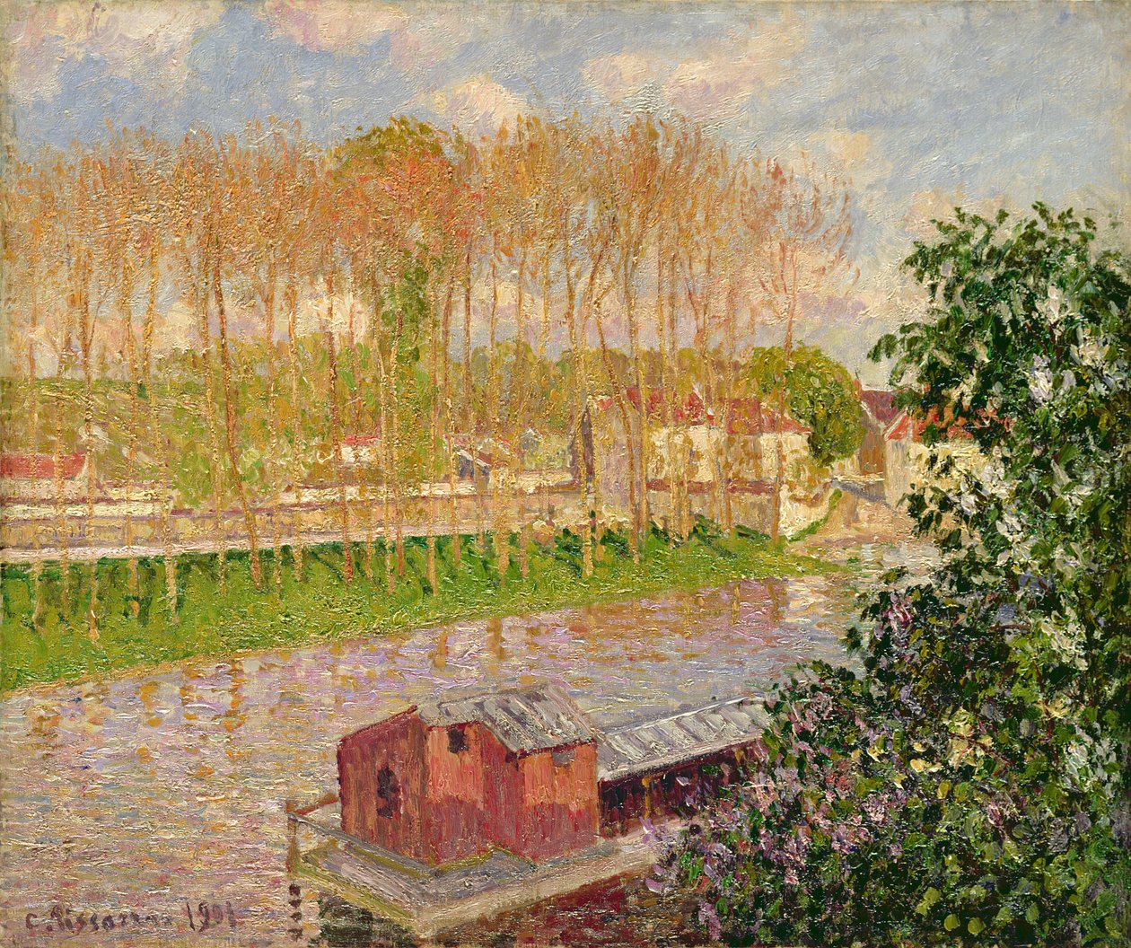 Морет-сюр-Лоинг дахь нар жаргах, 1901 он autorstwa Camille Jacob Pissarro