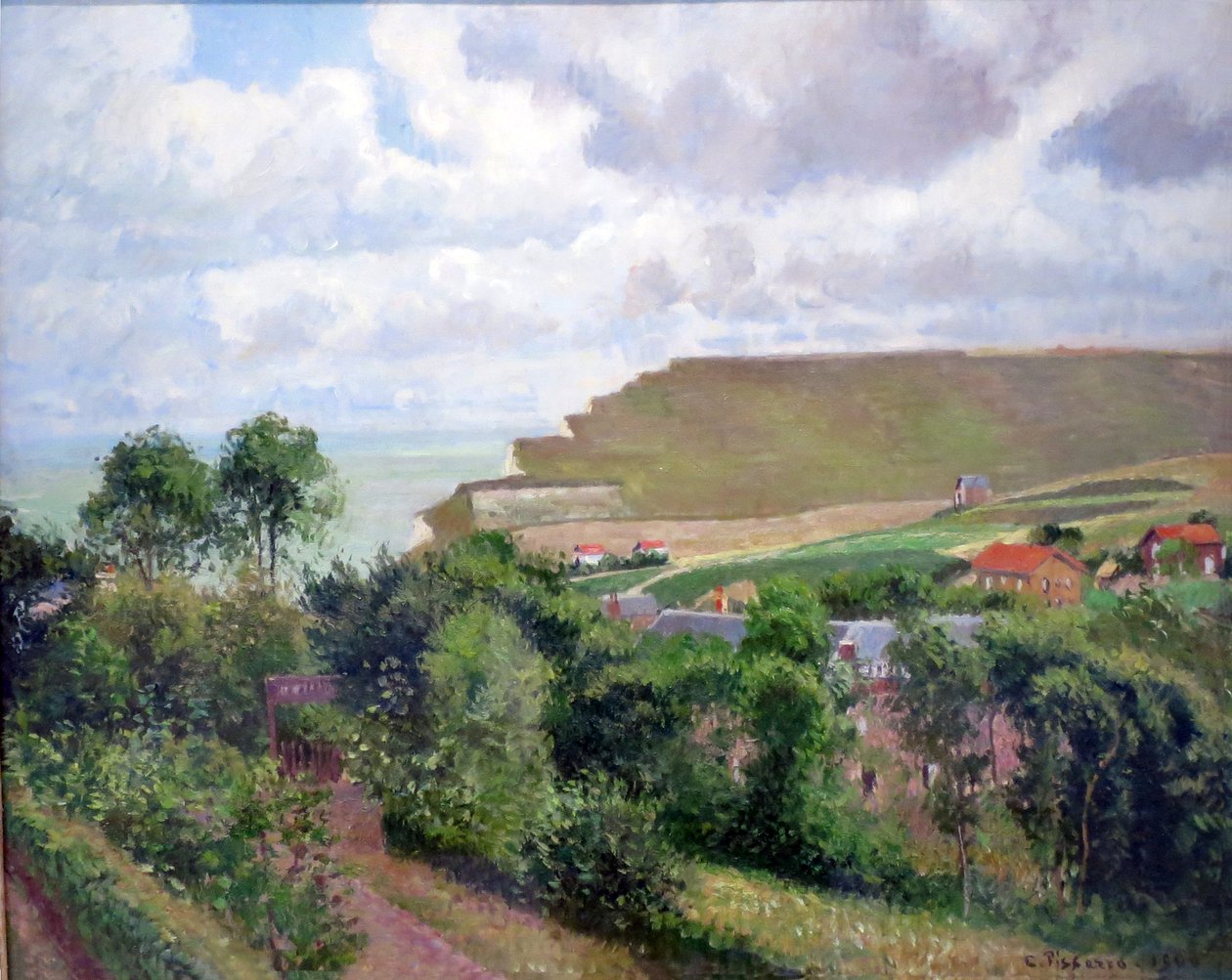 Widok na Bernoval autorstwa Camille Jacob Pissarro
