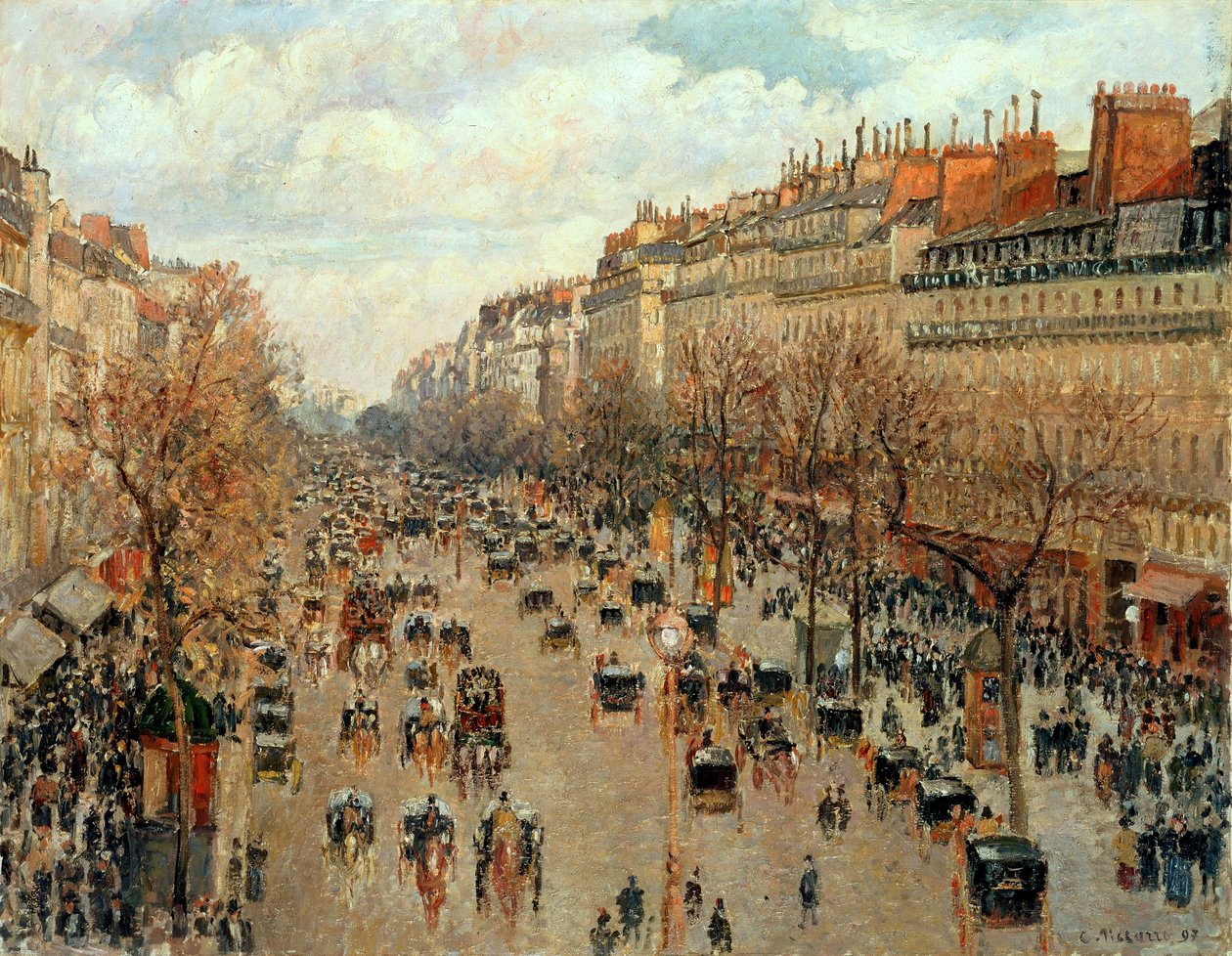 Bulwar Montmartre autorstwa Camille Jacob Pissarro