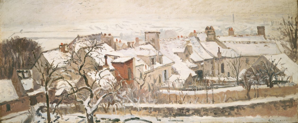Zima, 1872 autorstwa Camille Jacob Pissarro