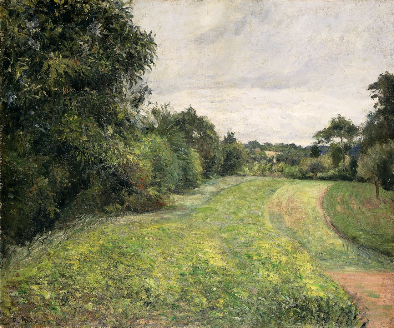 Dno ulicy, 1876 autorstwa Camille Jacob Pissarro