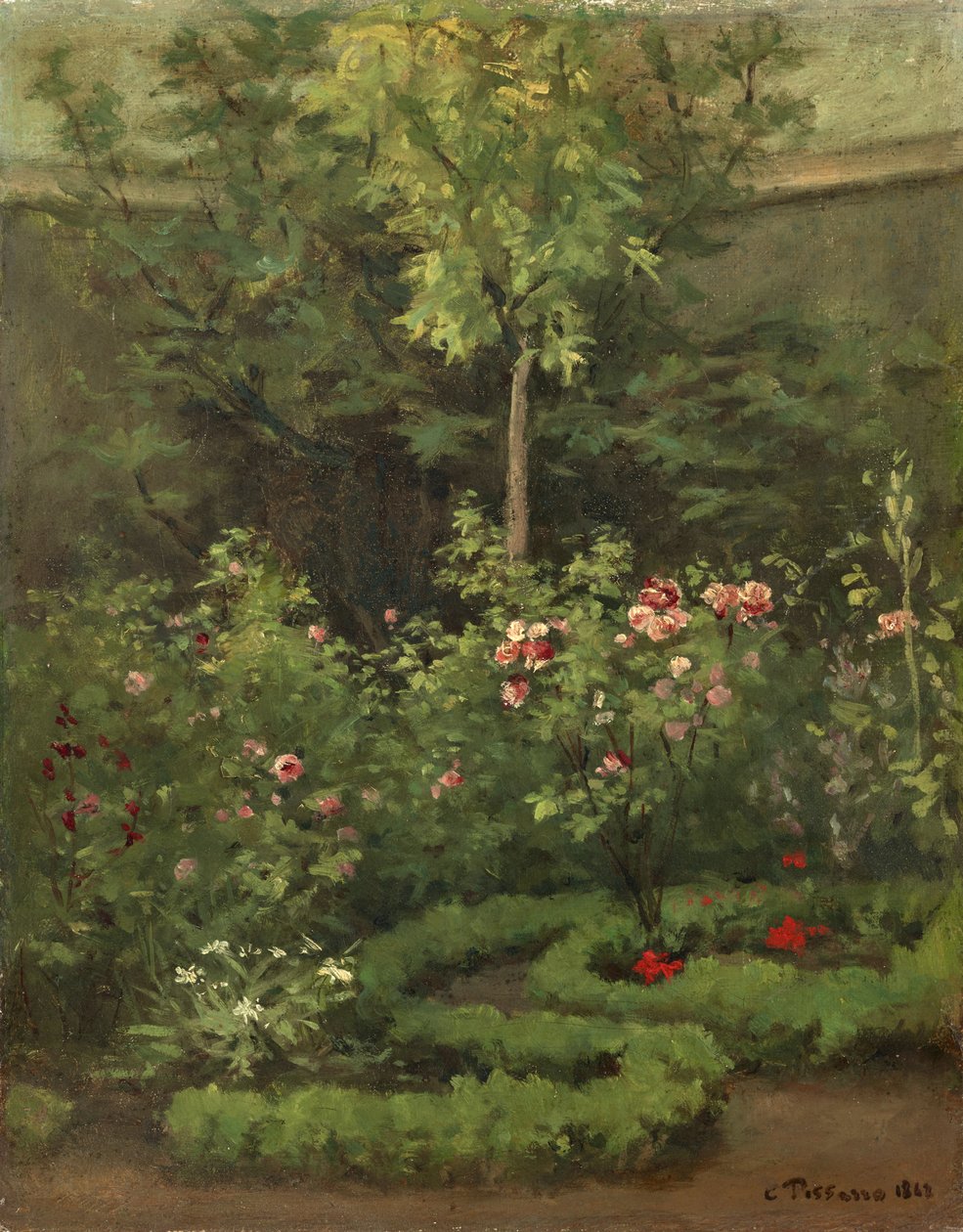 Ogród różany autorstwa Camille Jacob Pissarro