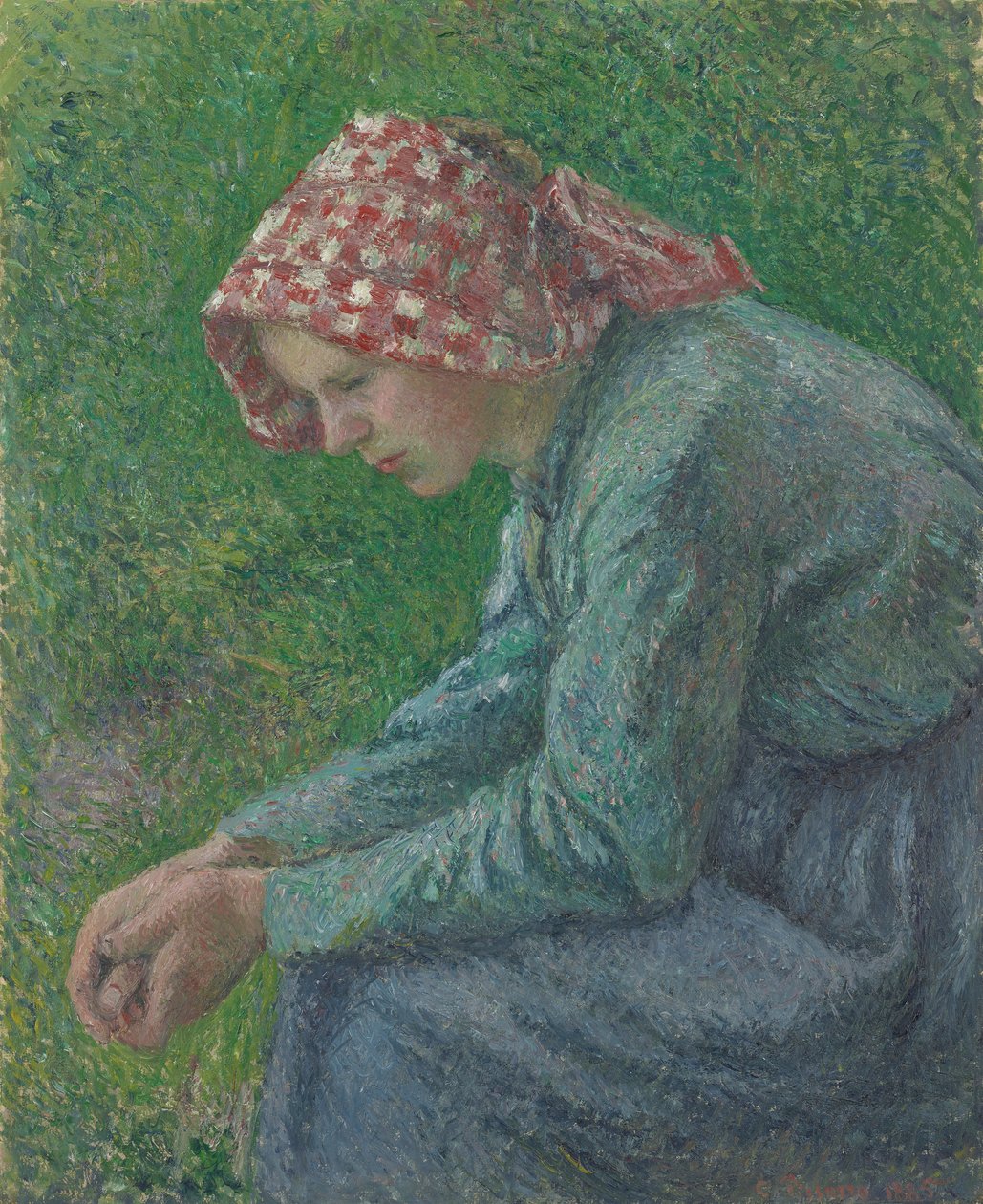 Siedząca wieśniaczka autorstwa Camille Pissarro