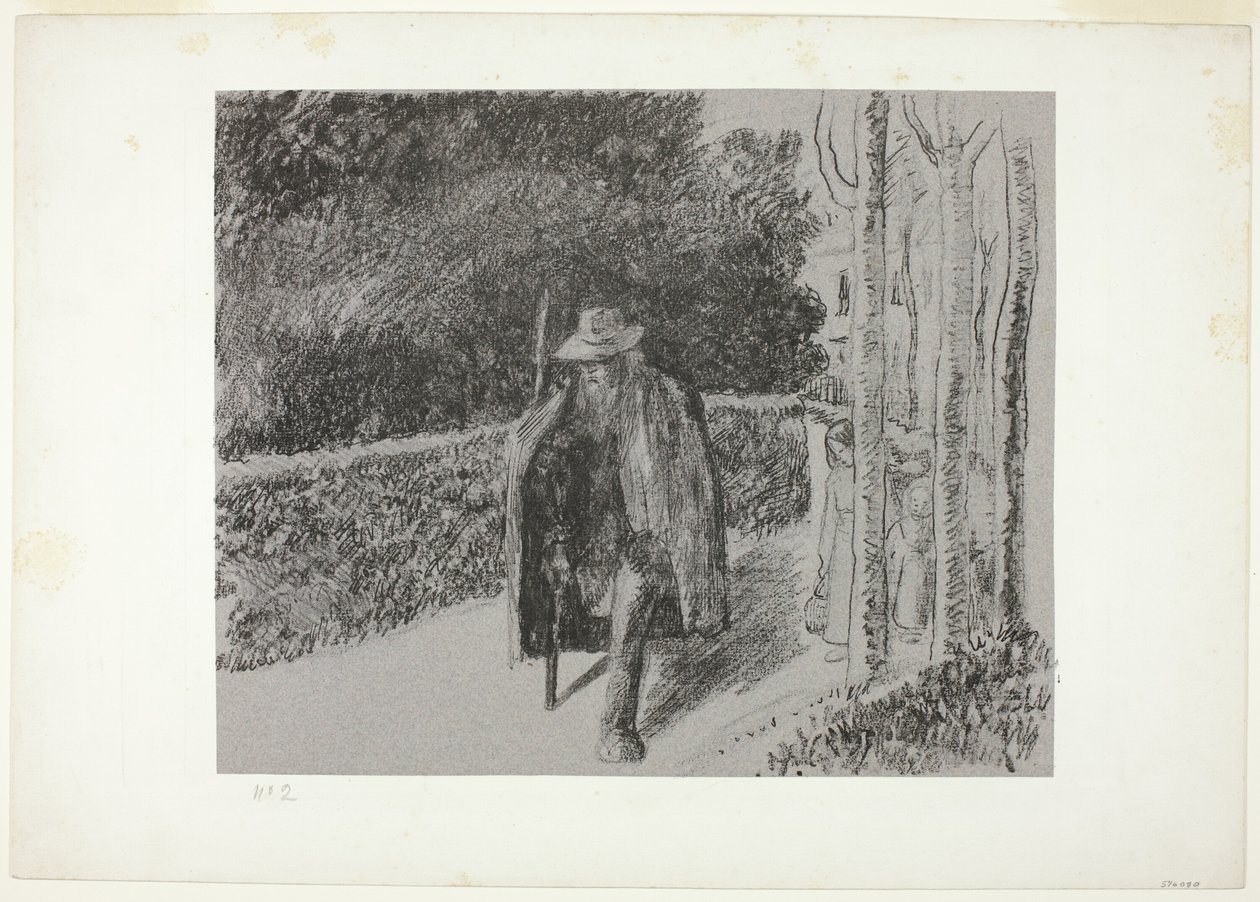 Żebrak z kulą autorstwa Camille Pissarro