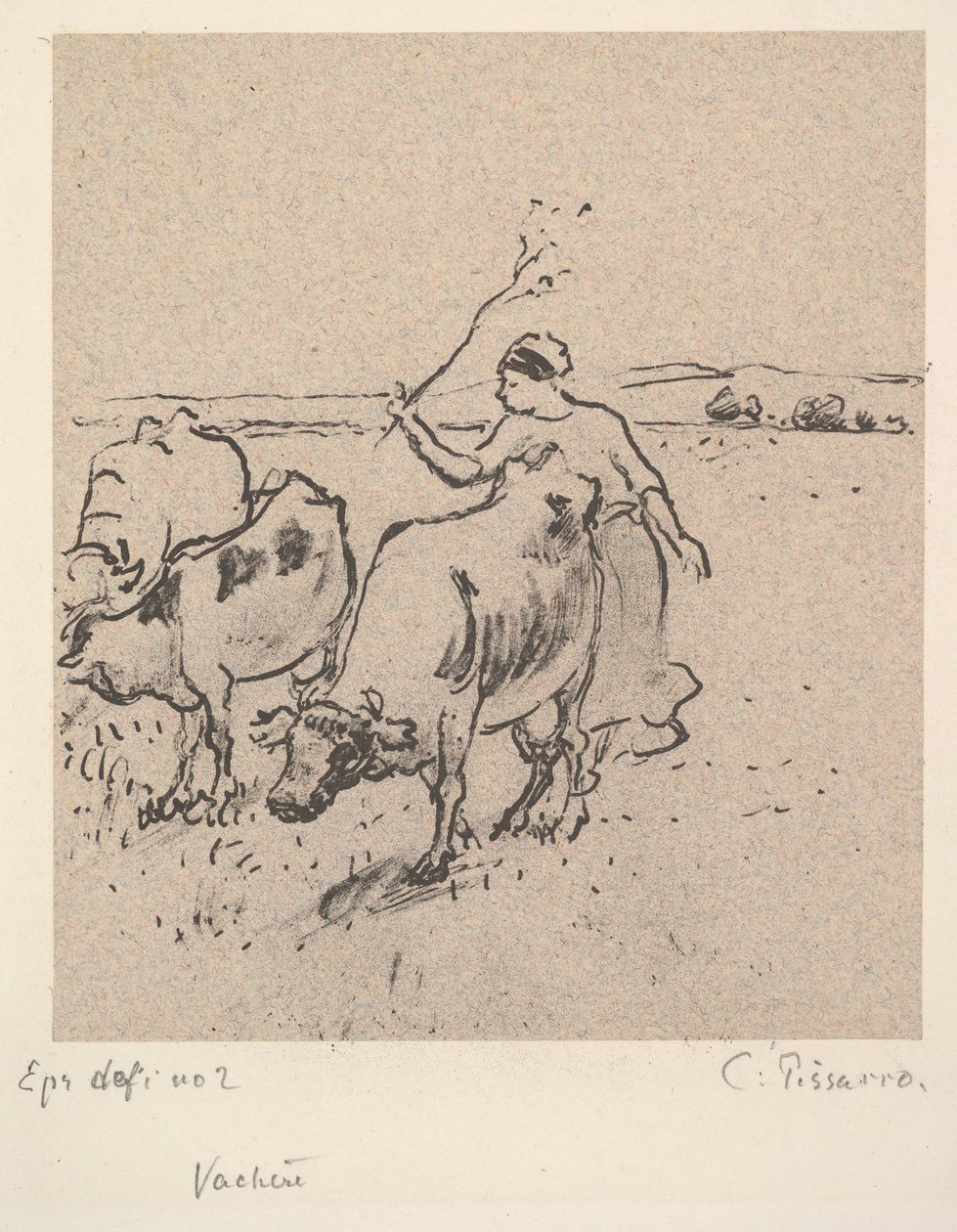 Pasterz, ca. 1899. autorstwa Camille Jacob Pissarro