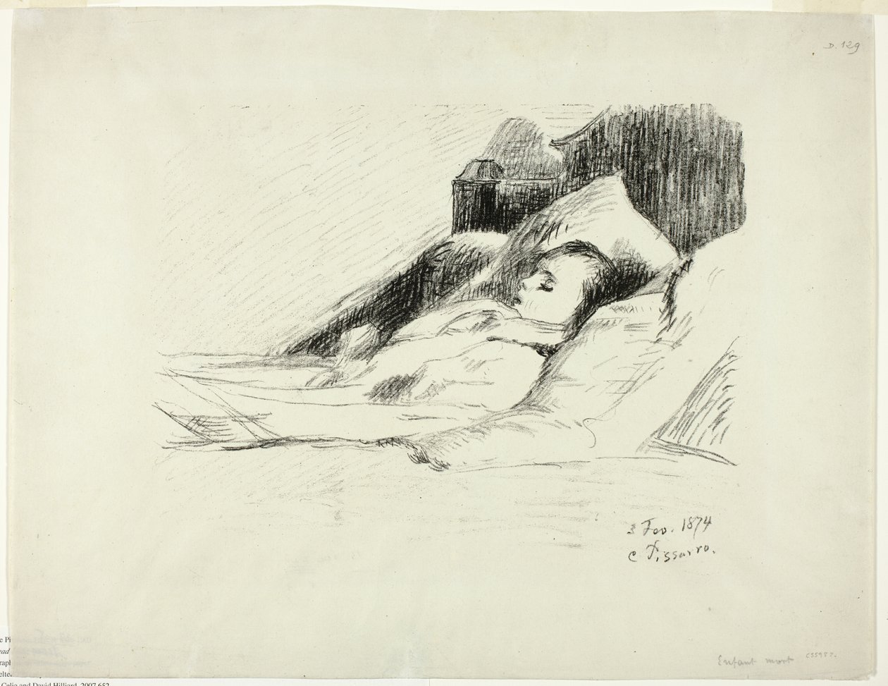 Martwe dziecko autorstwa Camille Pissarro
