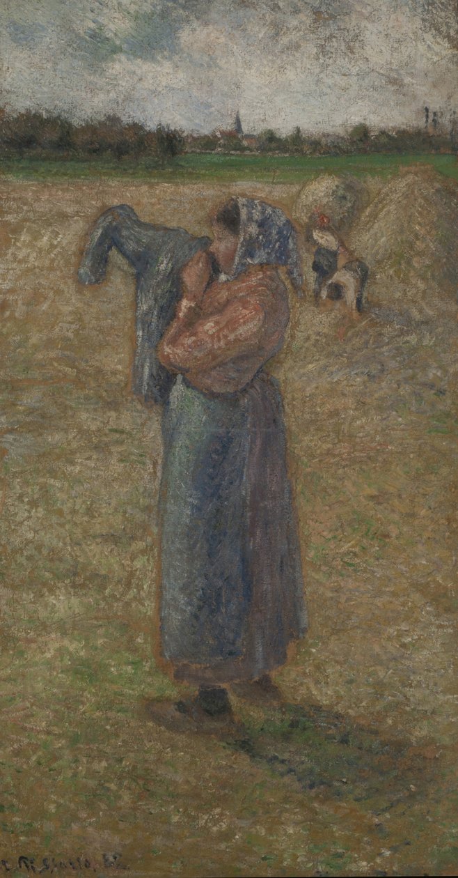 Kobieta na polu, 1882. autorstwa Camille Pissarro