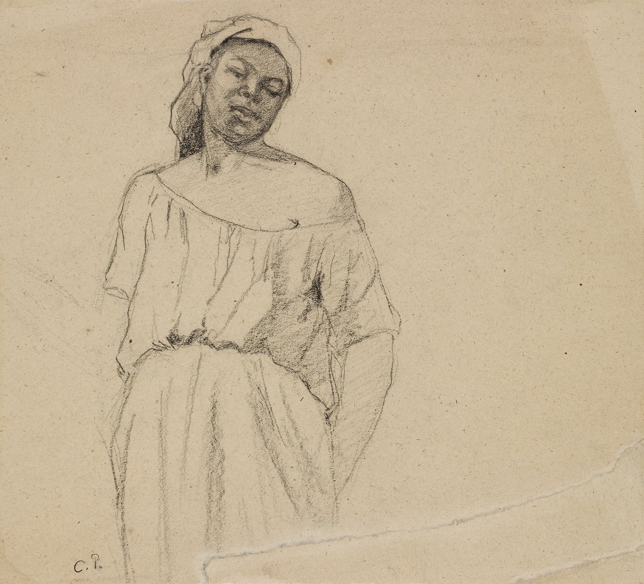 Studium murzynki, ok. 1860 r autorstwa Camille Pissarro