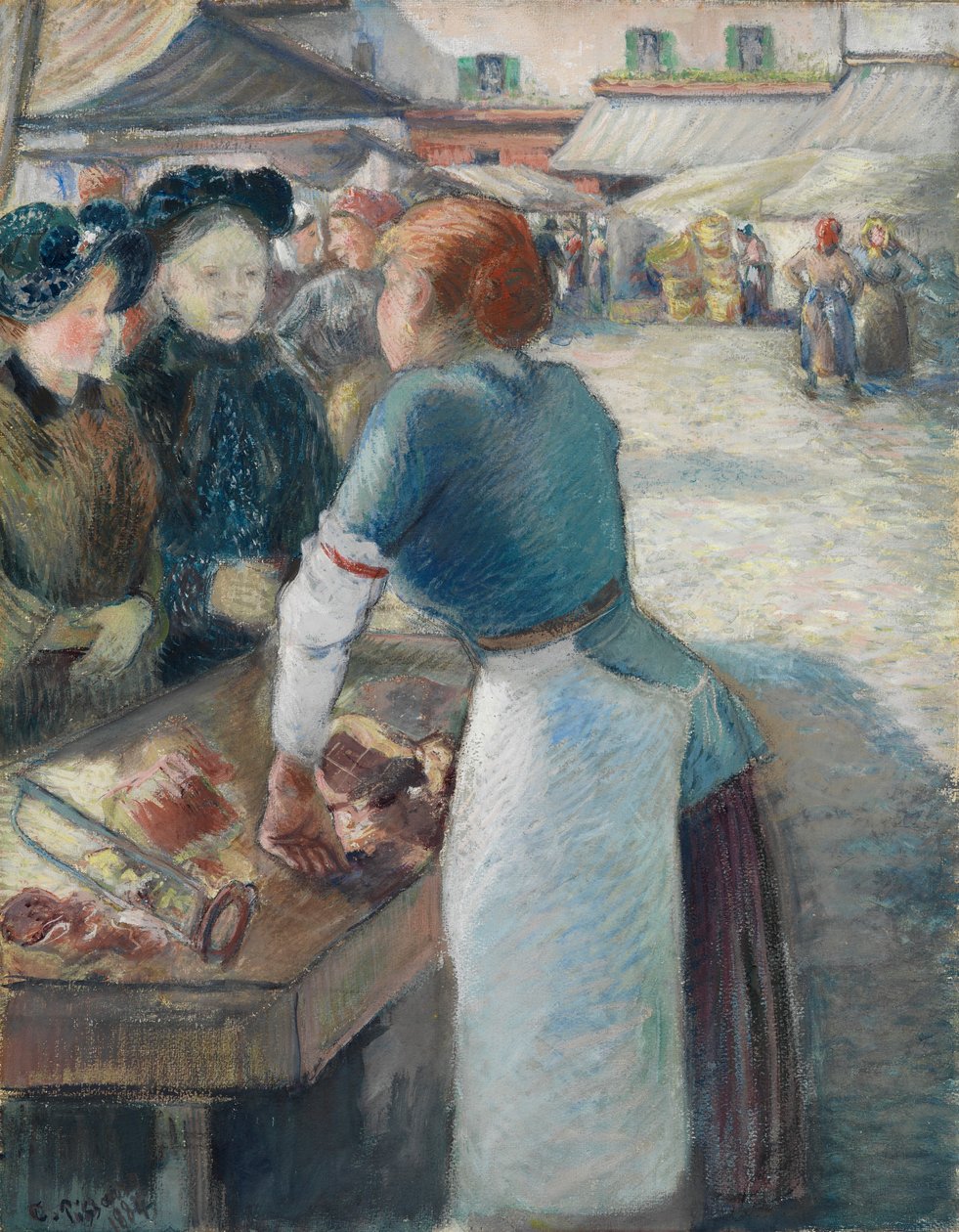 Stragan Targowy autorstwa Camille Pissarro
