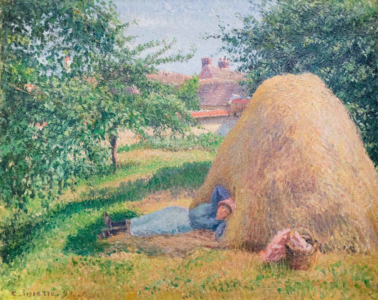 Sjesta autorstwa Camille Pissarro