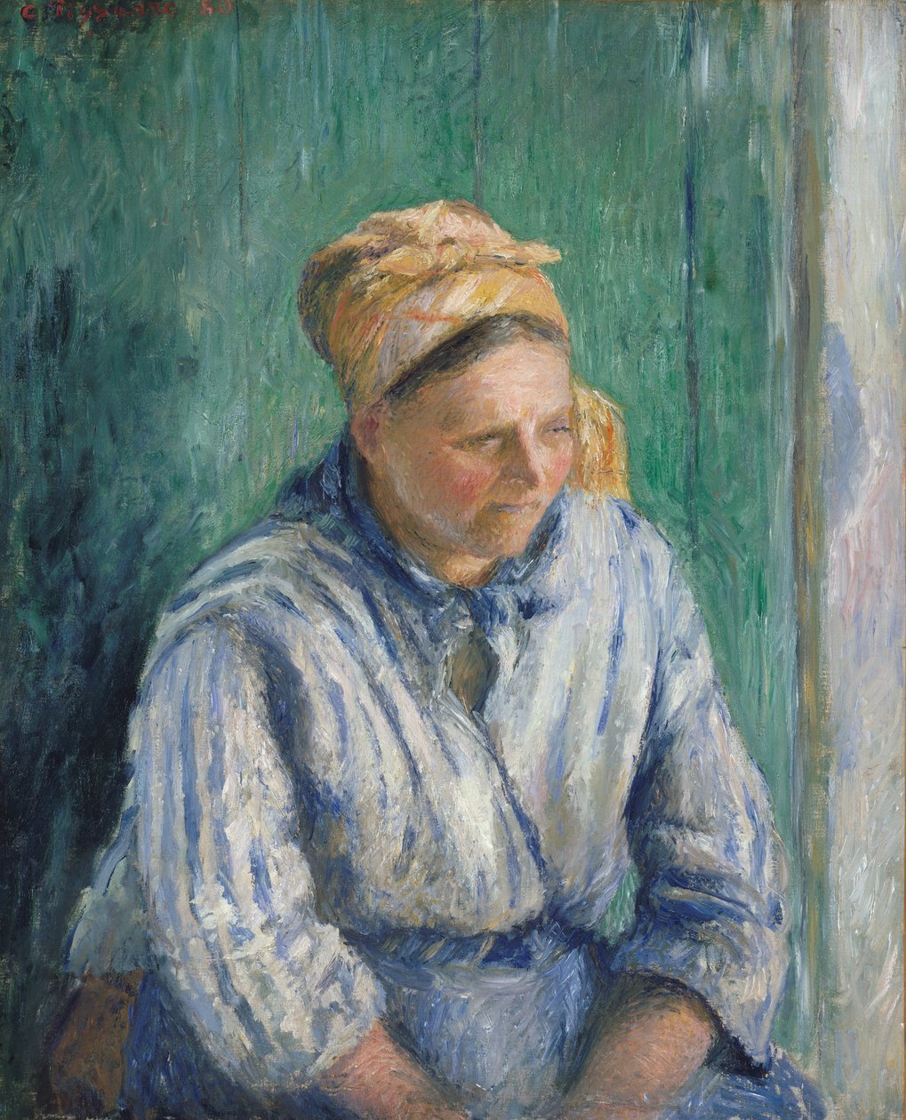 Praczka, Studium, 1880. autorstwa Camille Jacob Pissarro