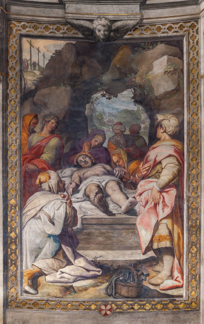 Opłakiwanie Chrystusa (fresk) autorstwa Camillo Procaccini