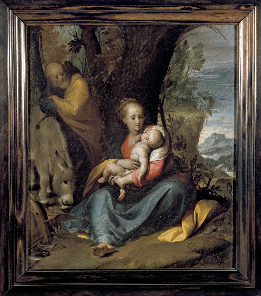 Reszta w ucieczce do Egiptu autorstwa Camillo Procaccini