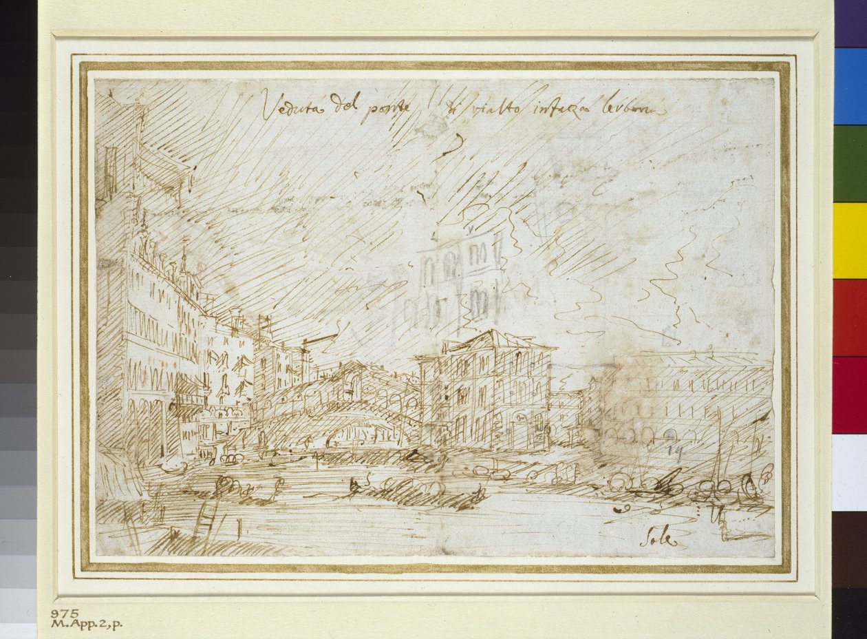 Most Rialto autorstwa Giovanni Antonio Canal