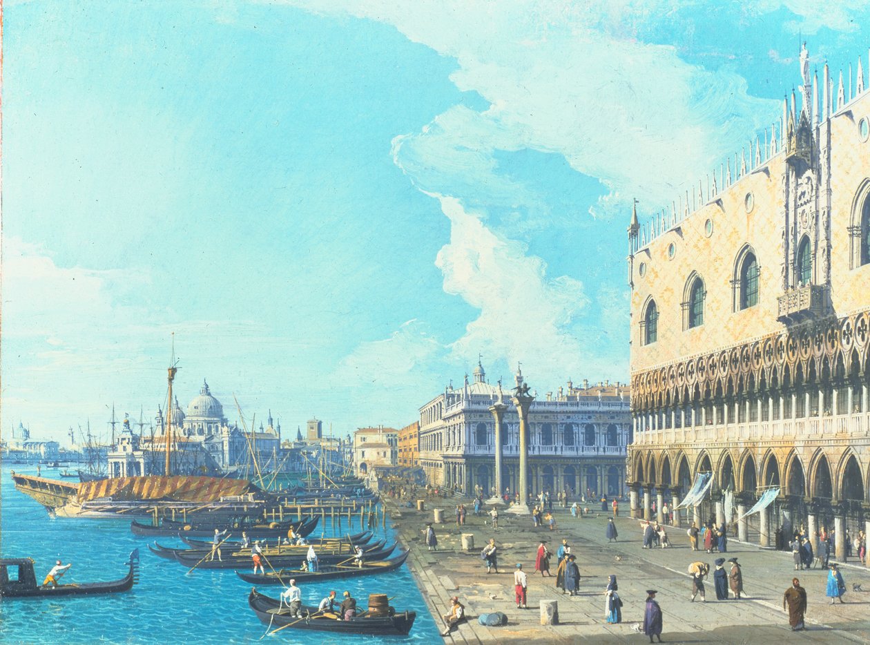 Widok Wenecji z Salute, c.1735 autorstwa Giovanni Antonio Canal