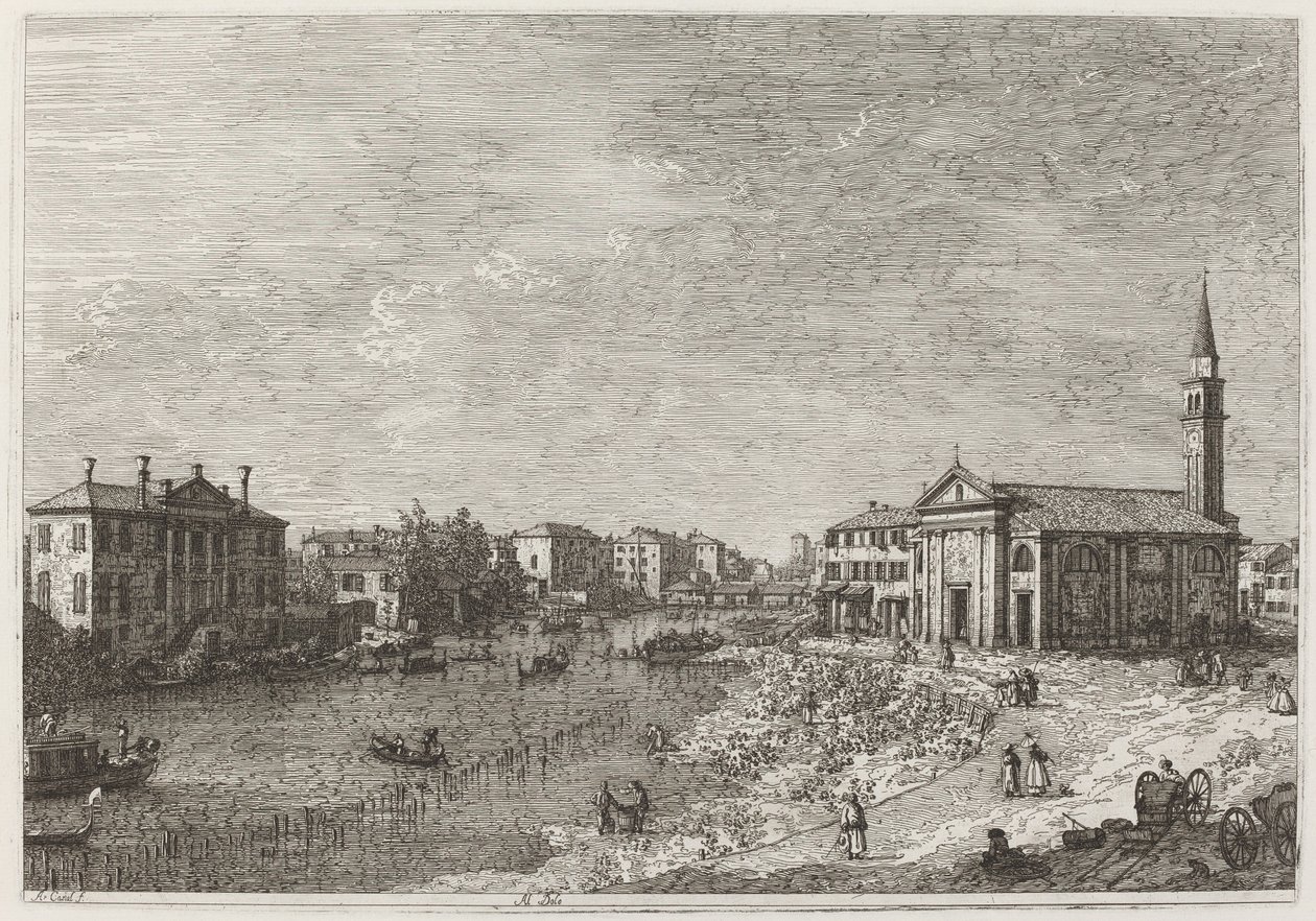 Al Dolo, ok. 17351746. autorstwa Canaletto