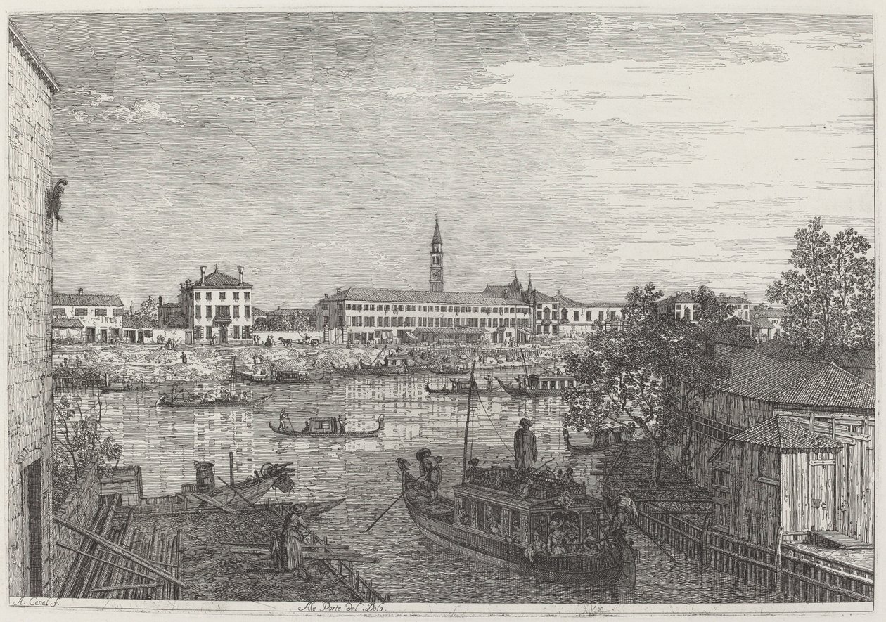 Ale Porte del Dolo autorstwa Canaletto